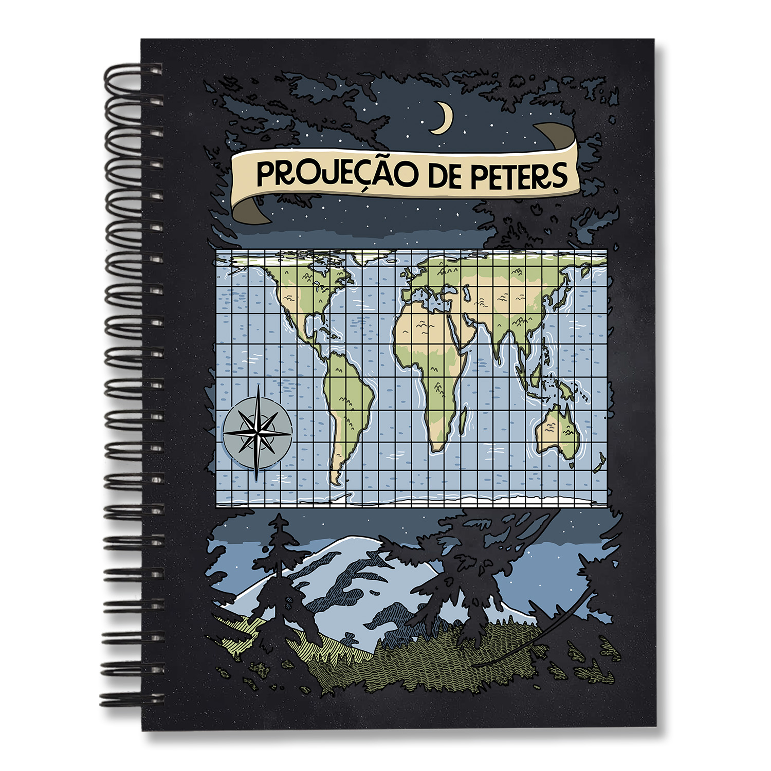 Caderno Projeção de Peters