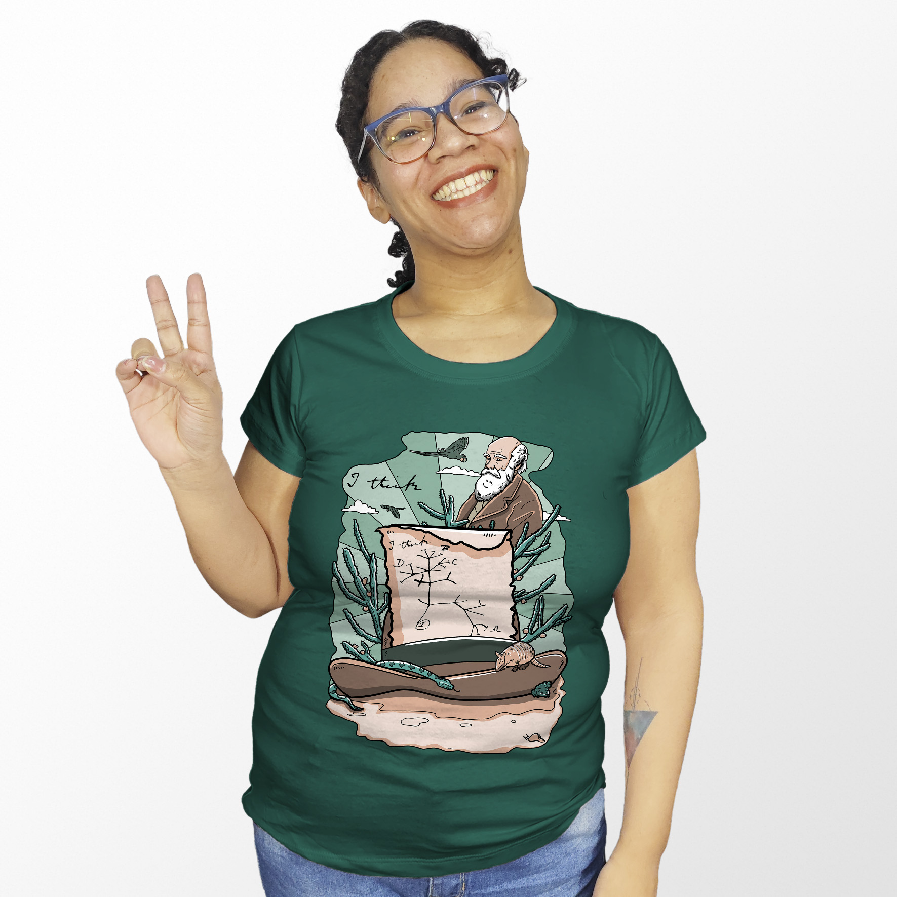 Camiseta Darwin I Think