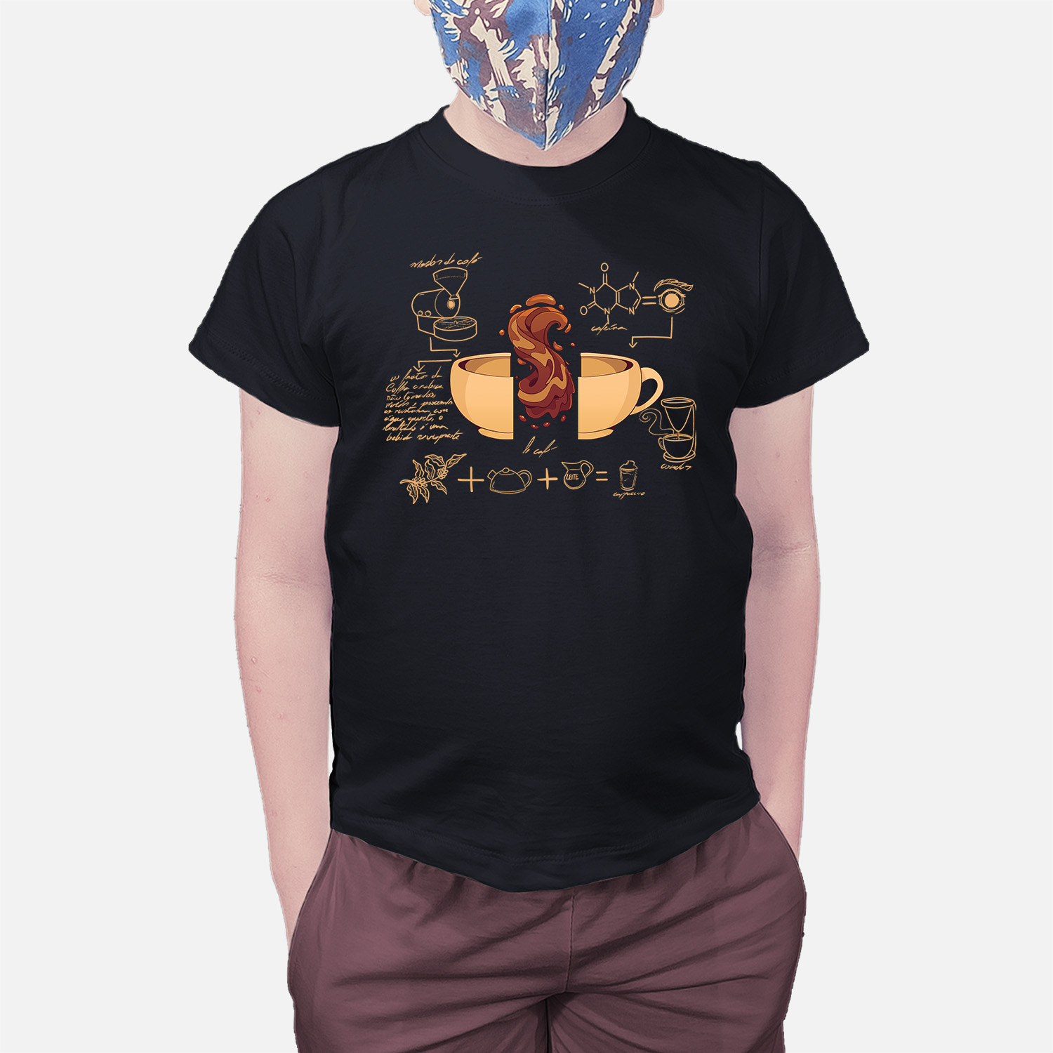 Camiseta Infantil Café
