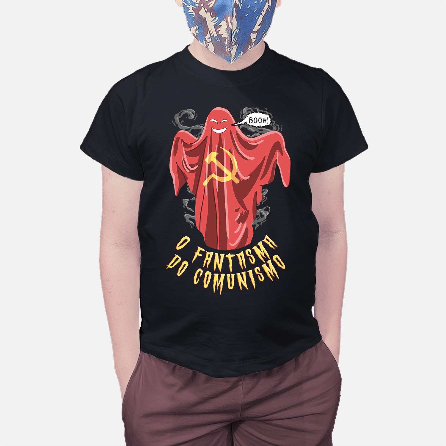 Camiseta Infantil Fantasma do Comunismo