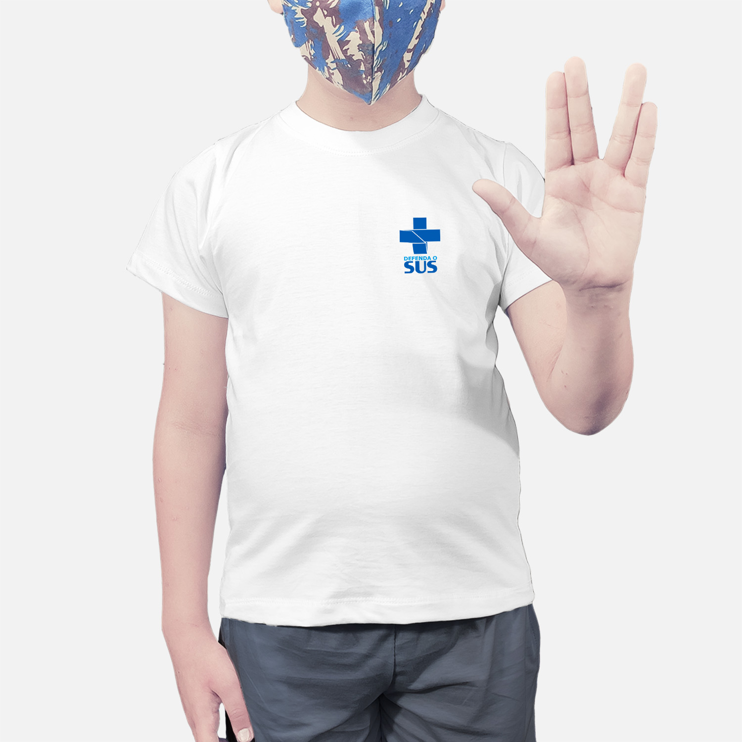 Camiseta Infantil ID Defenda o SUS