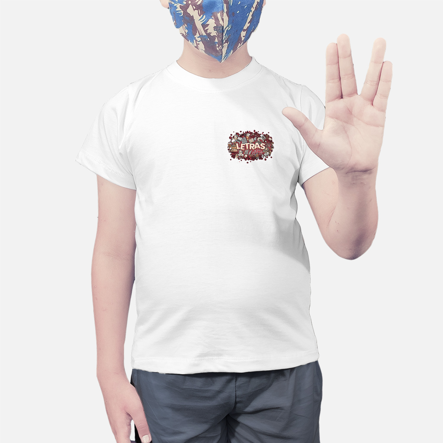 Camiseta Infantil ID Letras