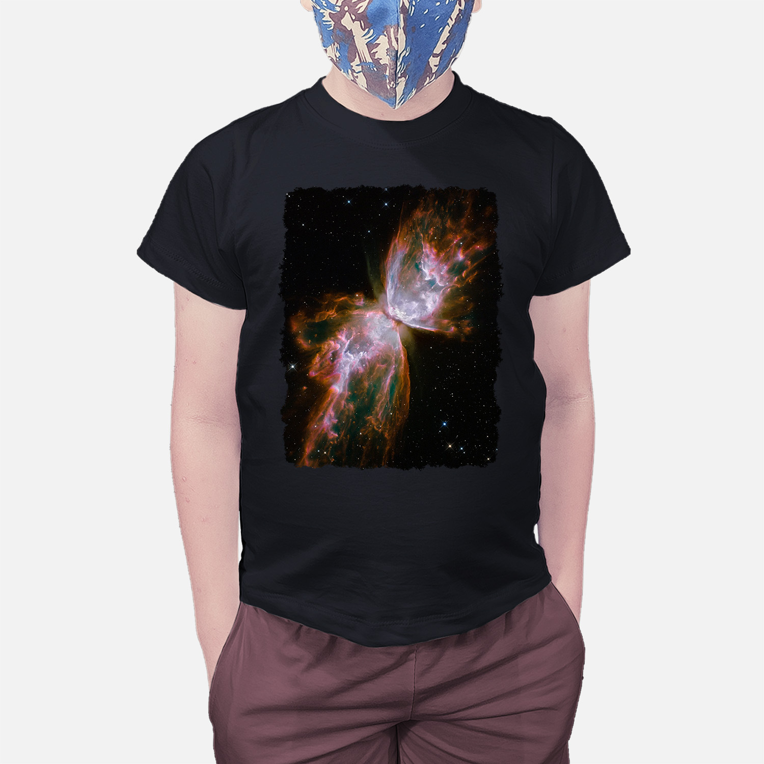 Camiseta Infantil Nebulosa da Borboleta
