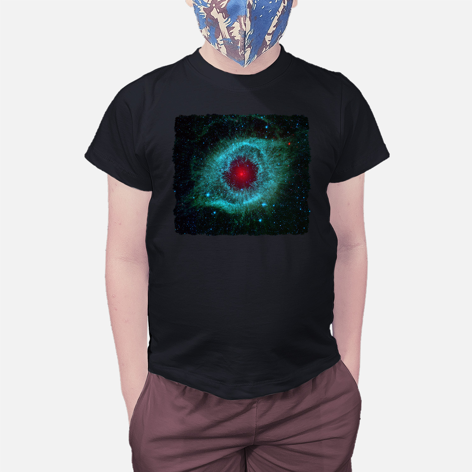 Camiseta Infantil Nebulosa da Hélix Infravermelho