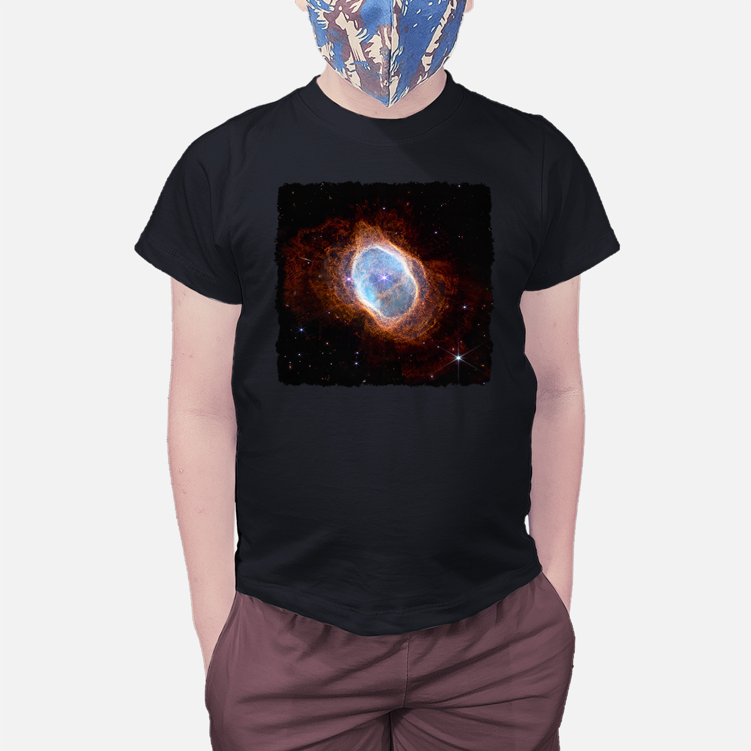 Camiseta Infantil Nebulosa do Anel do Sul