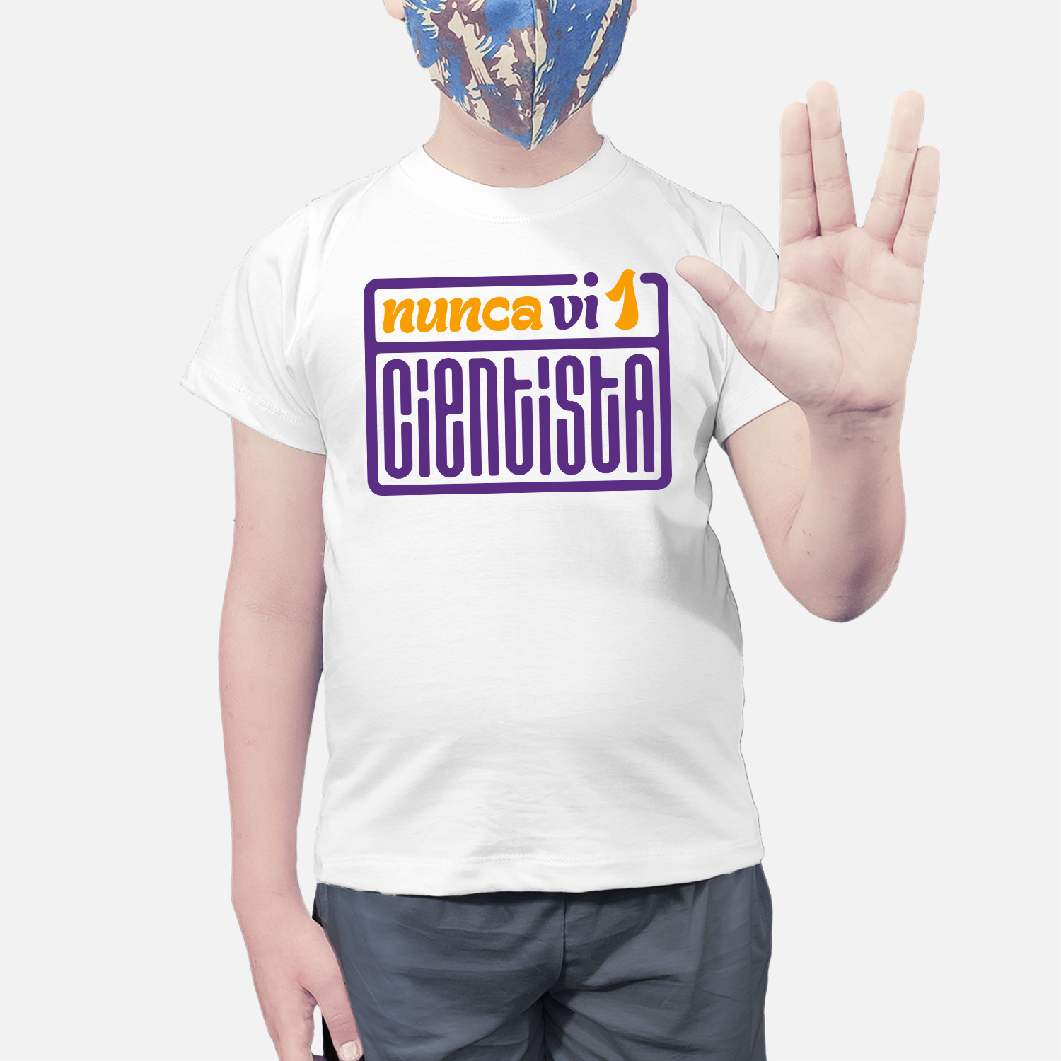 Camiseta Infantil Nunca Vi 1 Cientista