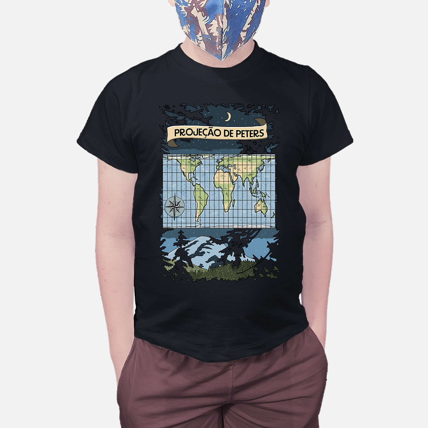 Camiseta Infantil Projeção de Peters